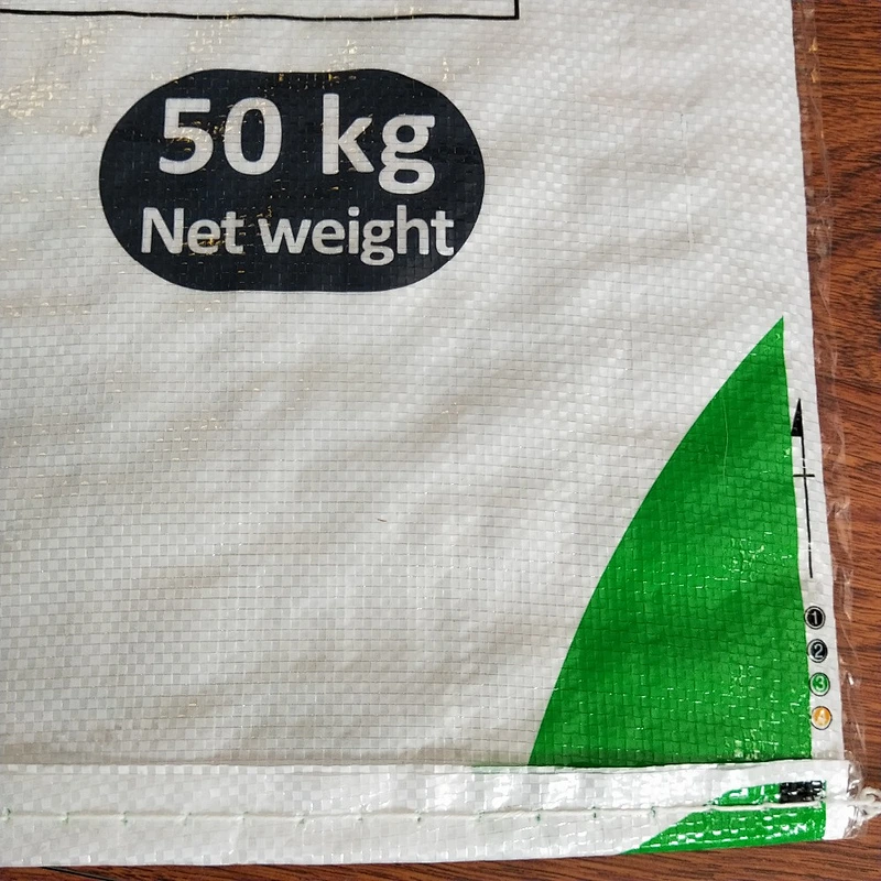 White polypropylene pp woven bag fertilizer bag 50kg