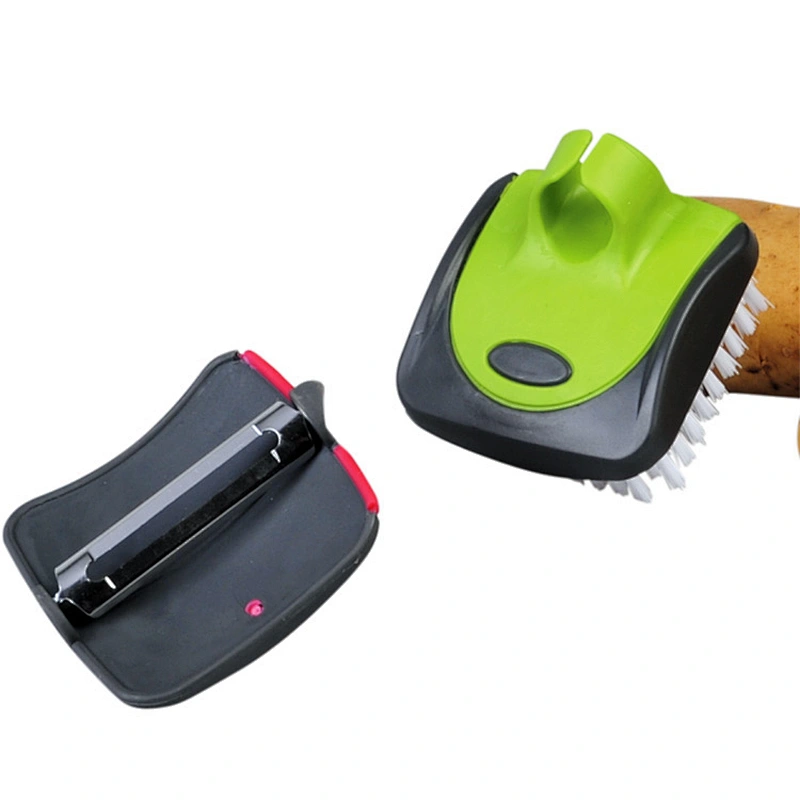 Kitchen utensil palm vegetable cleaning brusher & peeler set