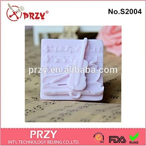 Wholesale soap silicone mold for concrete ,violin silicone soap molds