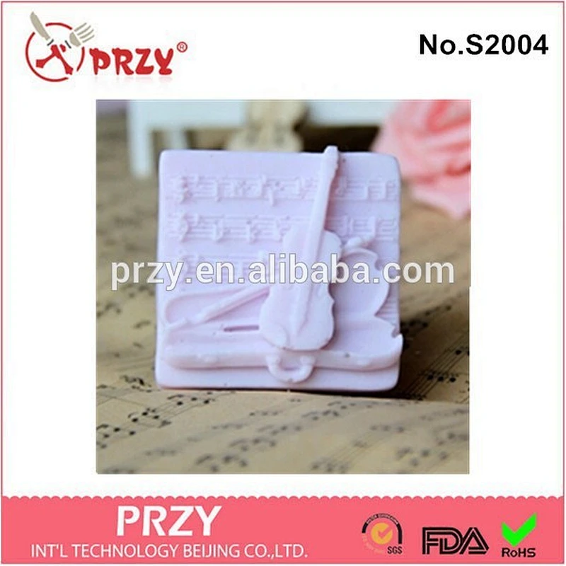 Wholesale soap silicone mold for concrete ,violin silicone soap molds