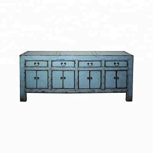 Chinese antique reproduction lacquered buffet living room furniture