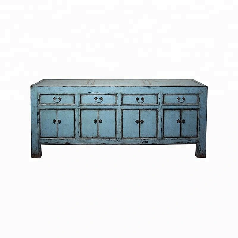 Chinese antique reproduction lacquered buffet living room furniture