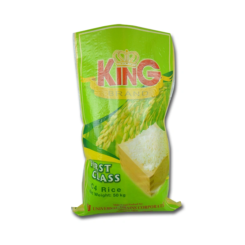 Green printed PP Woven Bag Rice Bag Fertilizer Bag Export To Mexico
