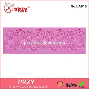 LA016 Lace rectangular silicone mold fondant cake mold silicone pad bakeware cake pan cake decorating Sugarcraft Tools