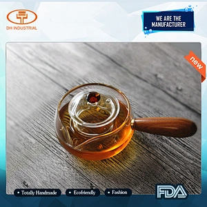 2018 hot sale double wall tea cups good quality glass tea kettle for home