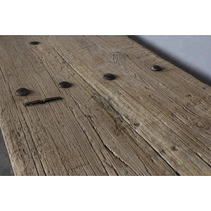 handmade chinese antique rustic reclaimed bleached wood dining room table