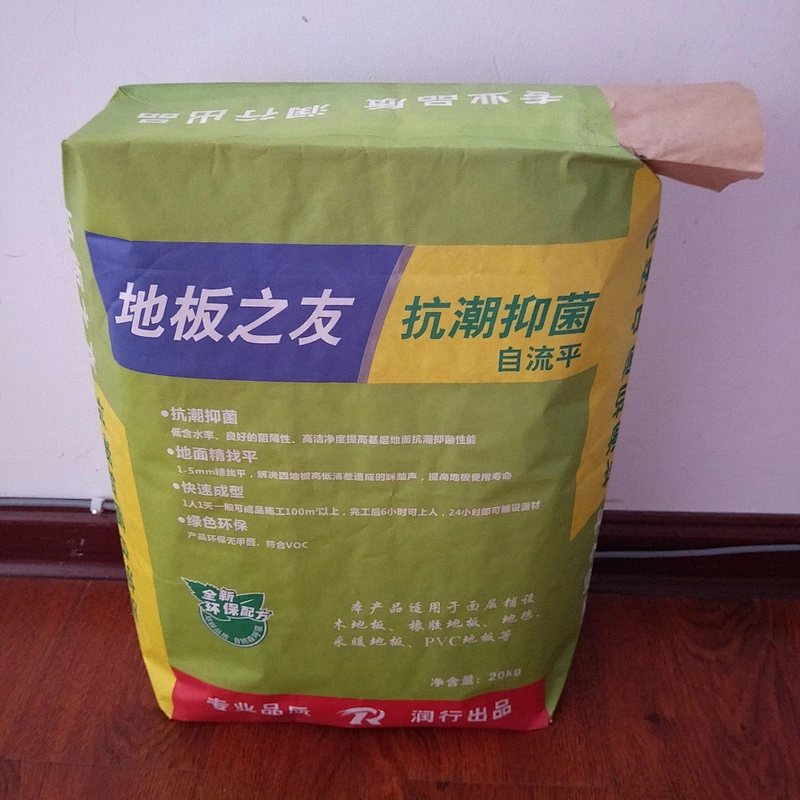 10kg 20kg kraft paper block bottom valve bag for Ceramic tile adhesive putty powder cement