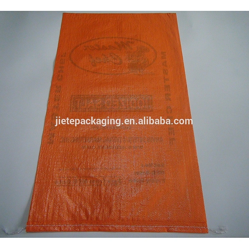 Cheap and durable flexo printing yellow plastic pp woven salt packing bag for sugar,iodate,feed salt,fertilizer