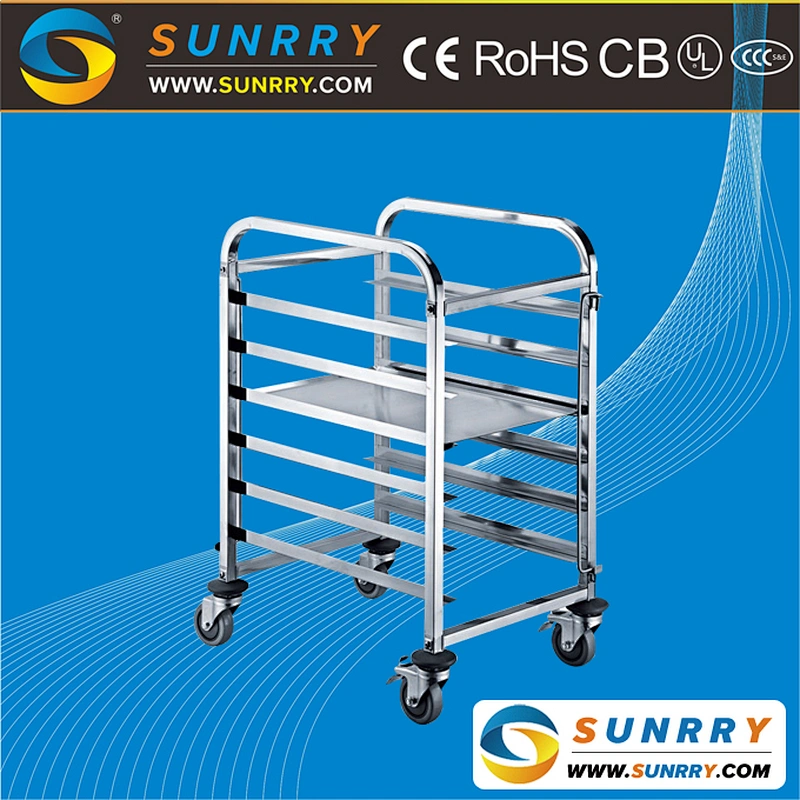 New Design 10 Layers Stainless Steel Bakery Trolley and Tray Rack Trolley