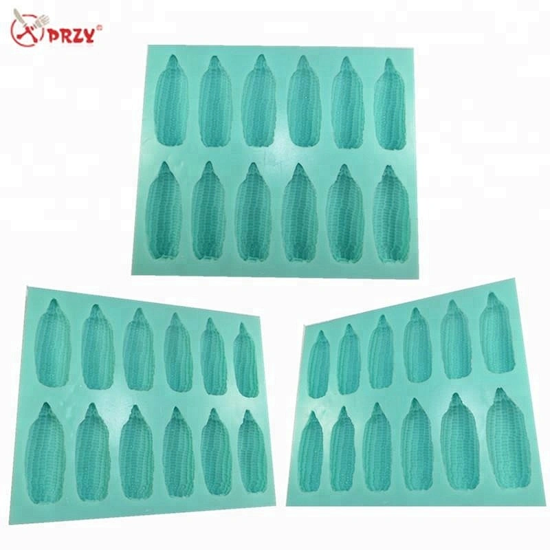2018 Corn shape 12cavities Soap molds Cake Baking mold corn Ice Silicone mould