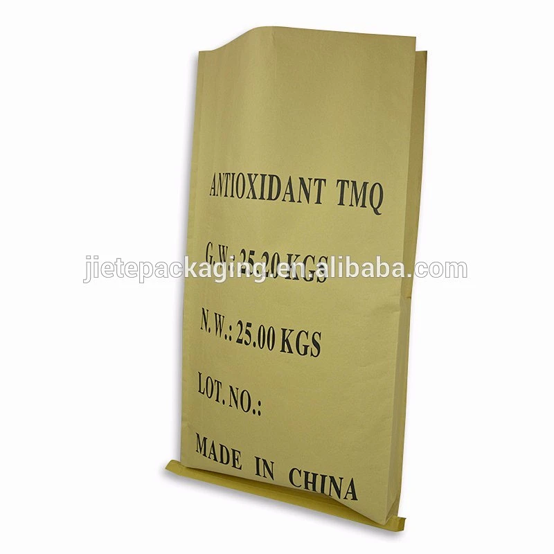 High quality brown kraft paper bags with M folded side