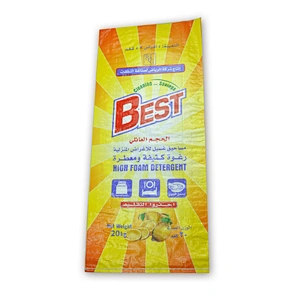PP woven bag with lining for yellows washing powder soap powder 25kg 5kg