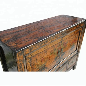 chinese antique lacquered distressed mongolian furniture