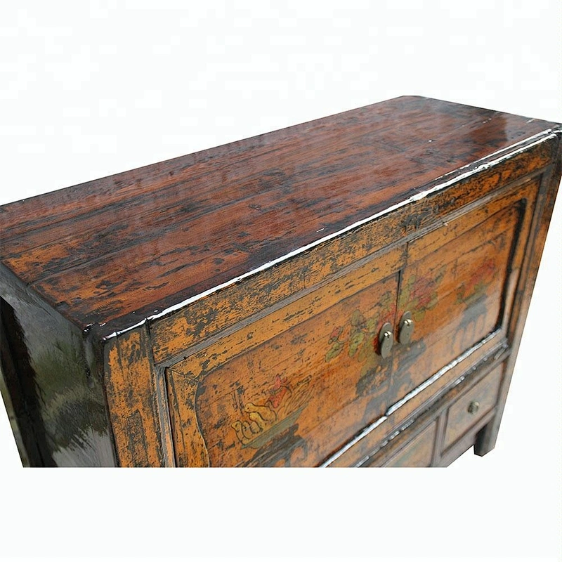 chinese antique lacquered distressed mongolian furniture