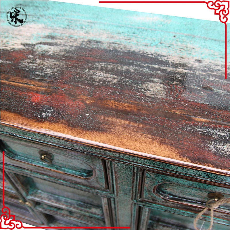 chinese recycled wood oriental furniture in living room