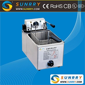 CE proved kitchen appliance auto lift-up 8L electric potato industrial fryer industrial price