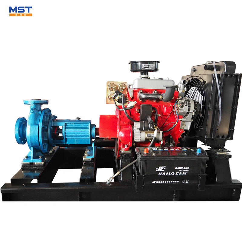 High head diesel irrigation pump