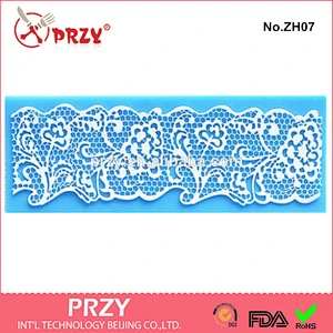 Decorative silicone lace baking mat