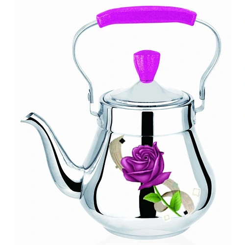 LTK205F经典不锈钢茶壶配花贴花