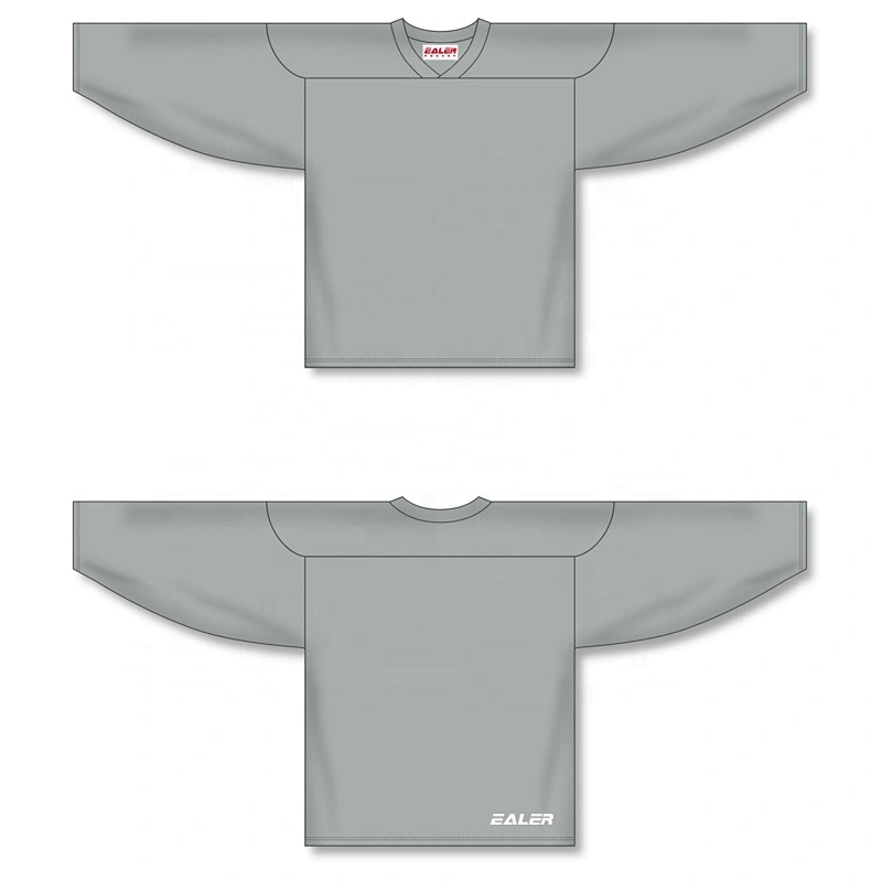 High quality cheap practice hockey jerseys In stock-Grey