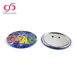 GOODADV supplies eco friendly blank decorative round tin badge enamel badges custom