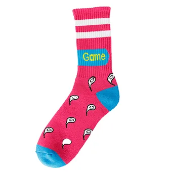Women Casual Length Below Knee Jacquard Lovely Cartoon Pattern Fashion Socks