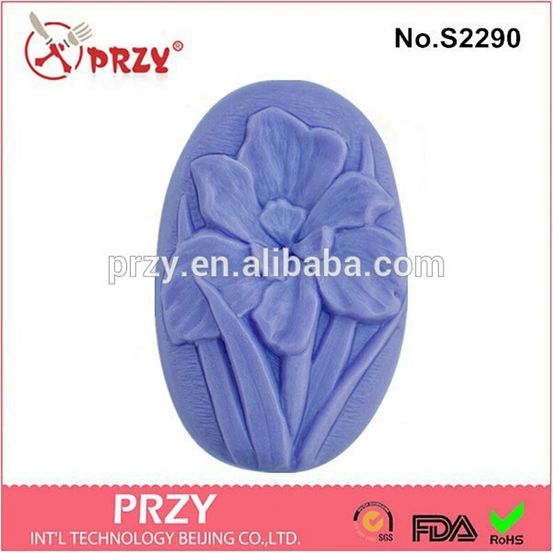 Iris silicone soap molds for soap making