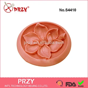 S4410 Magnolia flower Soap Mold,plant soap mold, silicone soap mold