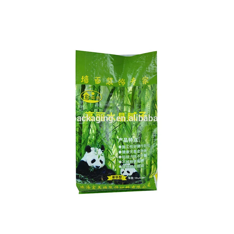 Agriculture industrial use building wall putty bag pp woven fabric cement packaging bag 20kg