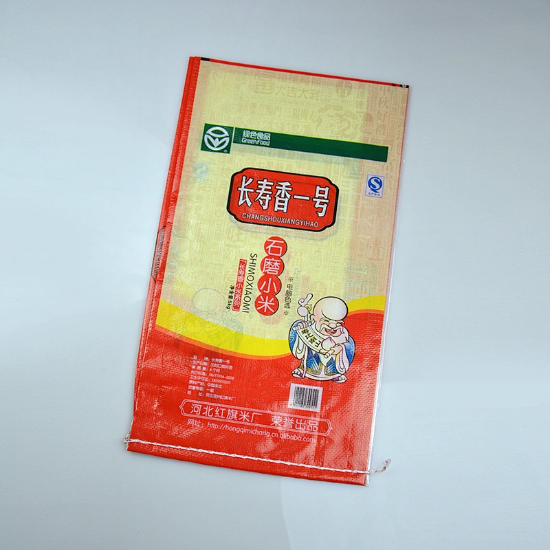 Bopp laminated pp woven rice bag 10kg
