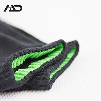 cotton jacquard half terry non slip running socks