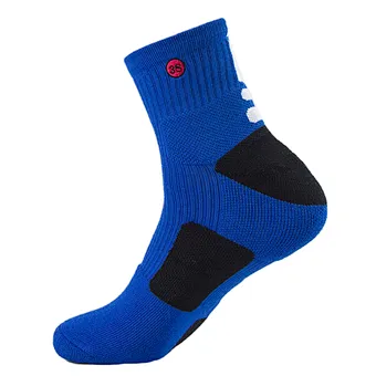 Cotton jacquard pile sport basketball socks