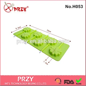 H053 PRZY wholesale silicone lollipop mould