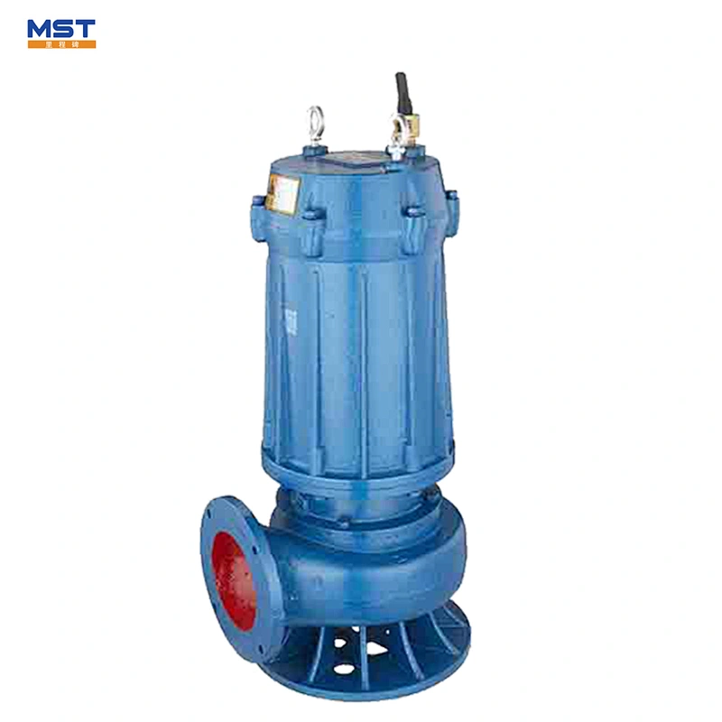 Solids handling centrifugal submersible pump