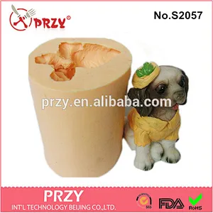 DIY handmade 3d dog silicone molds for soap making