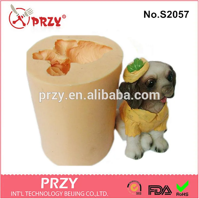 DIY handmade 3d dog silicone molds for soap making
