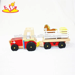 2018 wholesale baby wooden toy truck cheap kids wooden toy truck best children wooden toy truck W04A266