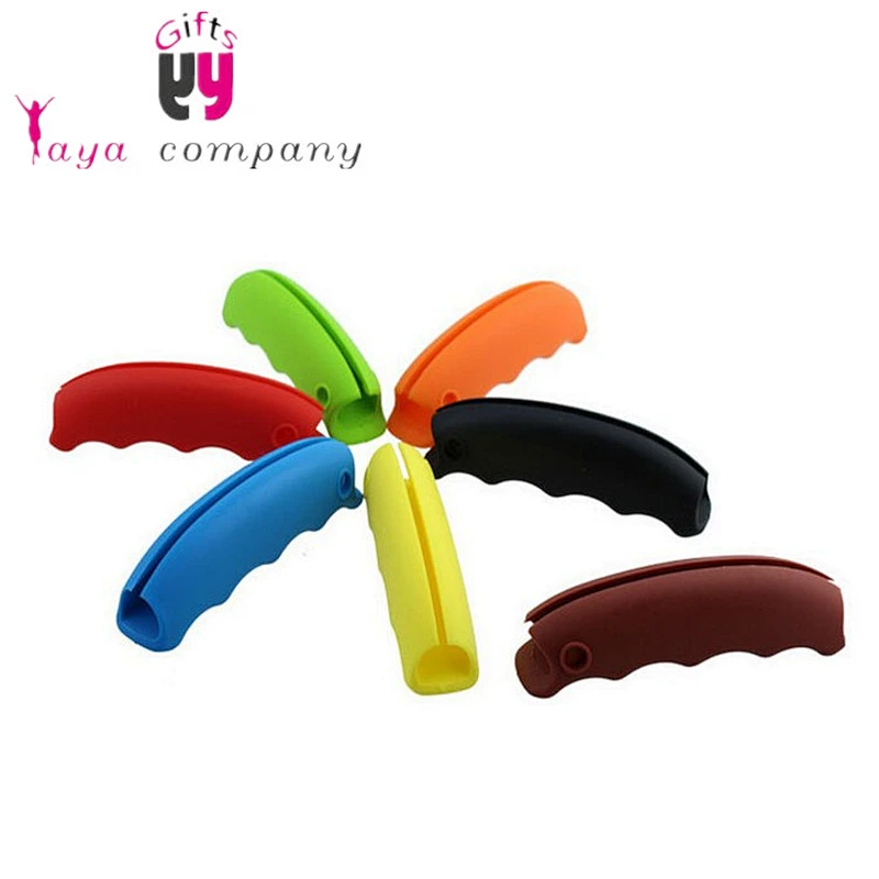 designed to relieve pressure and prevent slipping for Daily life use food grade silicone shopping bag handles