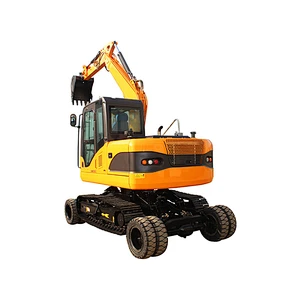 Hot sales 9t wheel excavator with 0.3 cubic meter bucket YFE90C+W