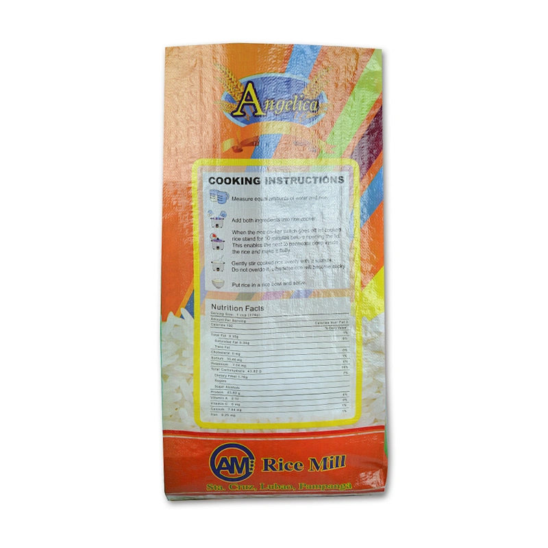 Custom Design Printed Different Size 5kg 10kg 25kg Rice Packing bags