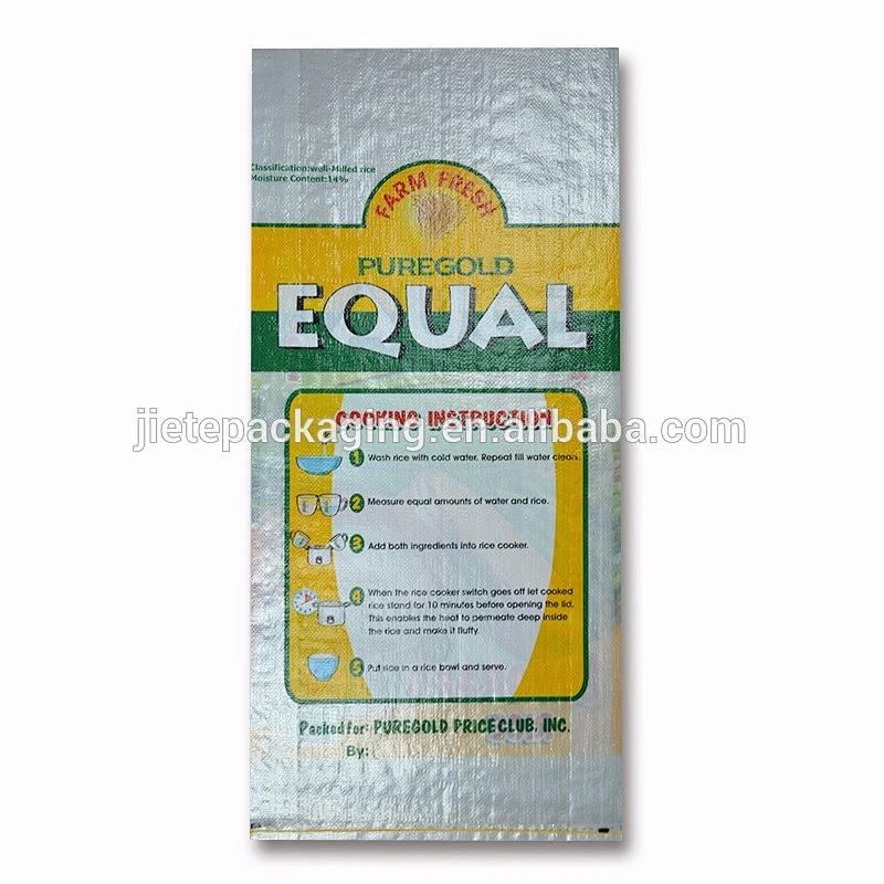 customized Feed, fertilizer, rice, corn package brand transparent pp polypropylene woven bags 25kg