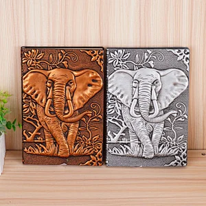Custom Leather Relief Animal Pattern Notebook Writing Notebook Vintage European Style Diary