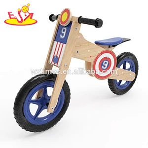 Wholesale new fashion wooden toddler balance bike early learning wooden toddler balance bike W16C181