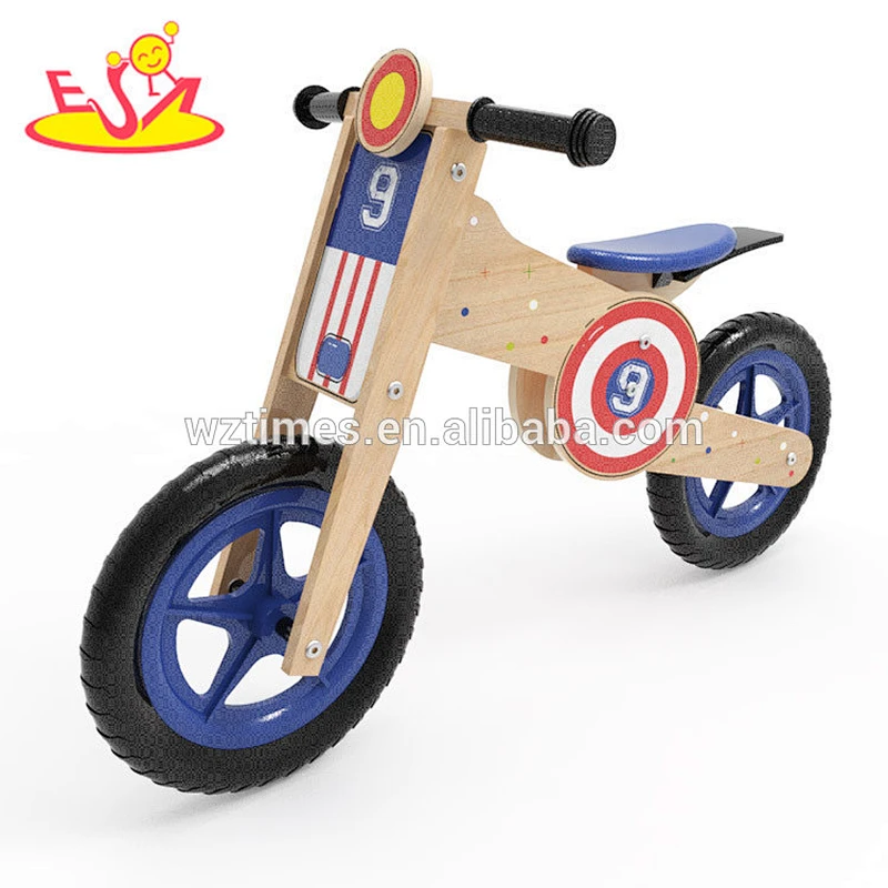 Wholesale new fashion wooden toddler balance bike early learning wooden toddler balance bike W16C181
