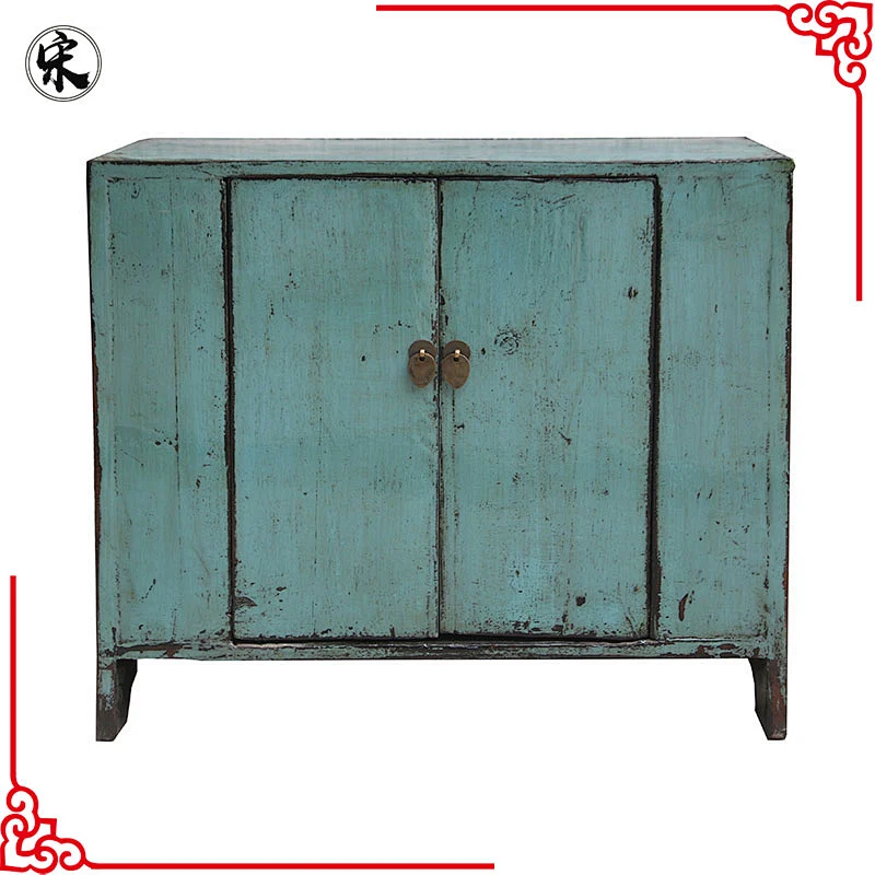 chinese antique lacquered side cabinet furniture