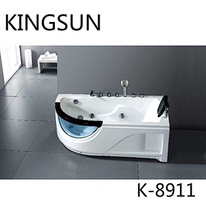 Hot Sale Single Person Massage Bathtub  Hot Tub With Tempered Glass
