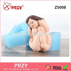 Handmade silicone mould naked women silicone soap mould candle mould Creative wacky gift silicone mold