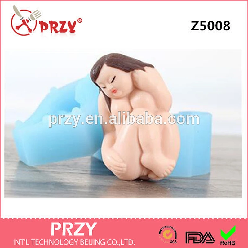 Handmade silicone mould naked women silicone soap mould candle mould Creative wacky gift silicone mold