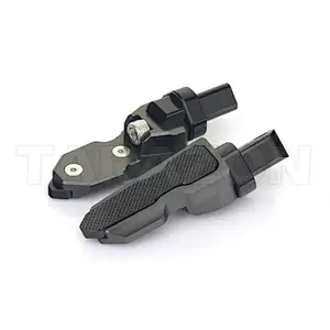 Aftermarket knurled motorcycle passenger foot pegs