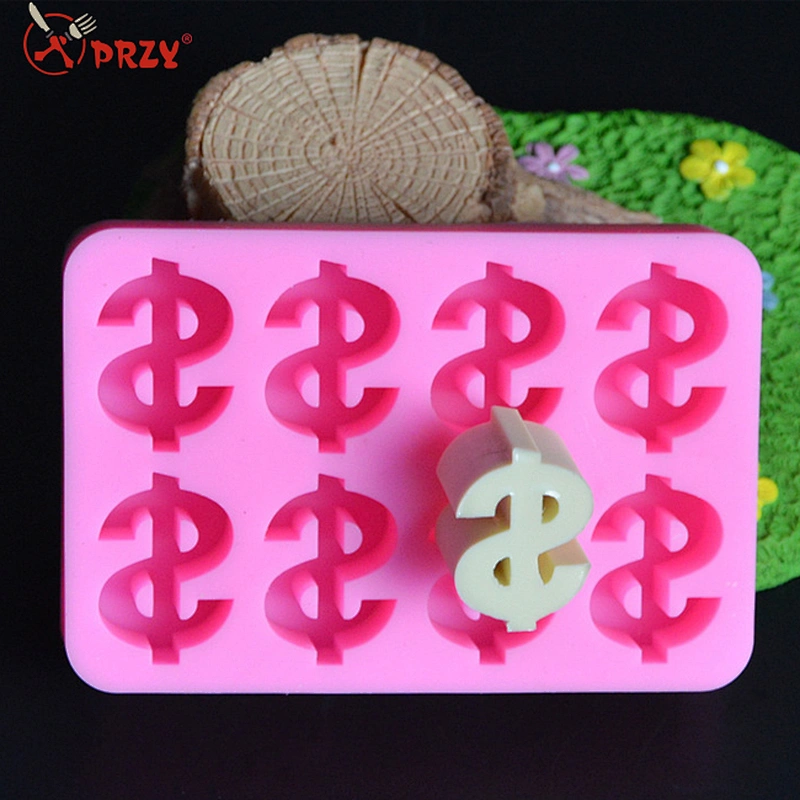 Dollar currency symbol fondant cake mold silicone chocolate soap mold